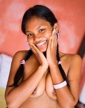 Send off cutie Asha Kumara tickles nipples and submits ass up